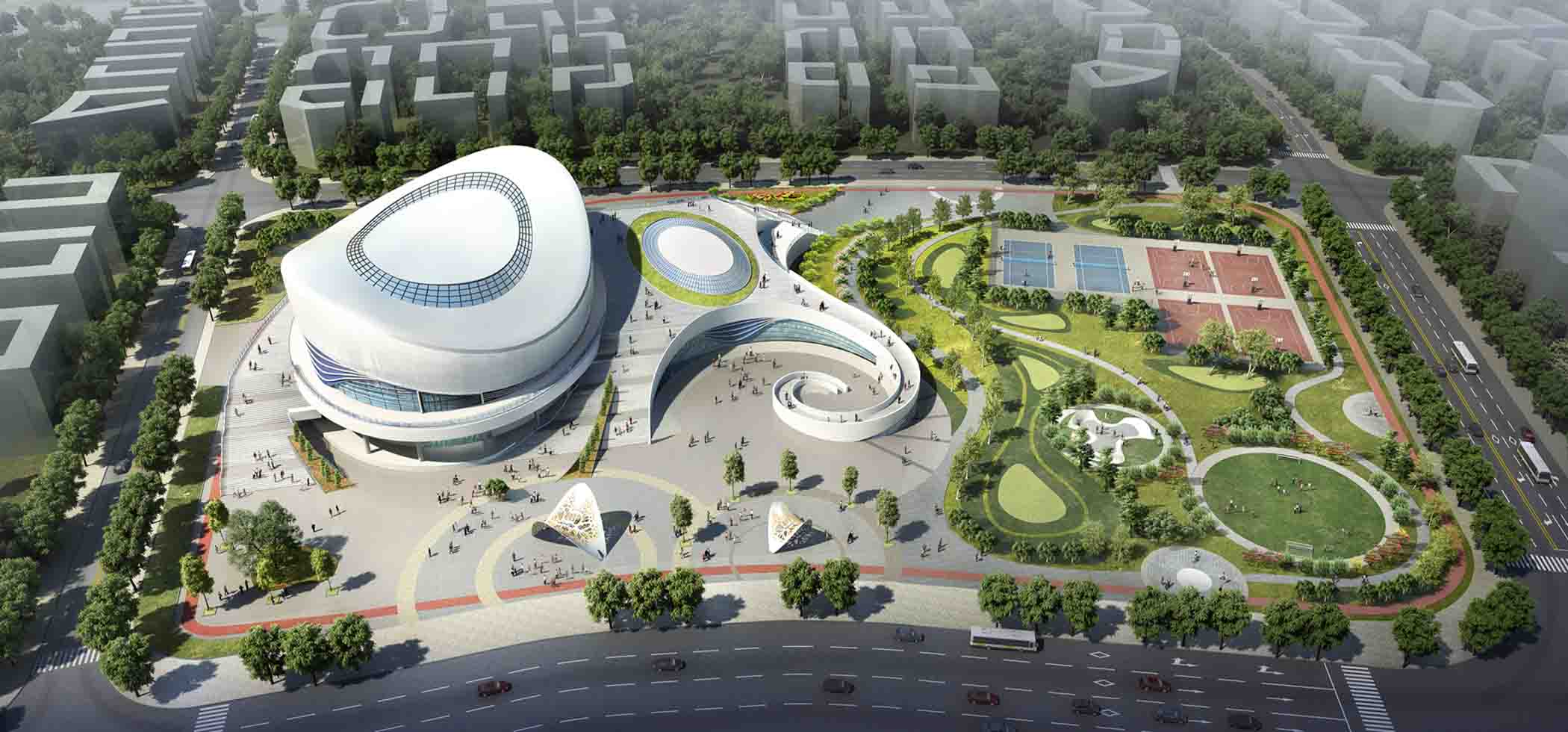 廣州中新知識城多功能體育館04