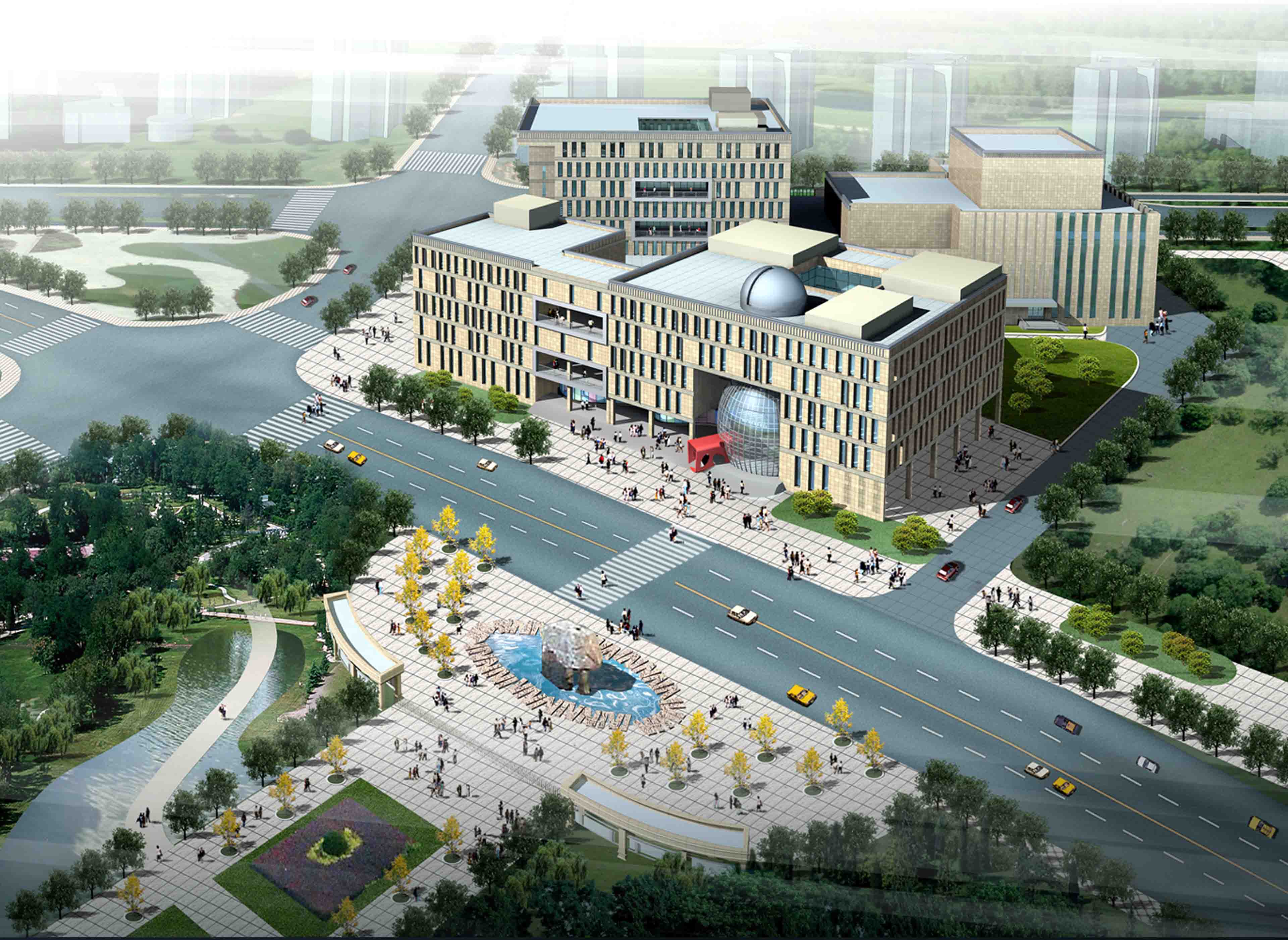 上海閔行區(qū)圖書館、 檔案館、青少年活動中心