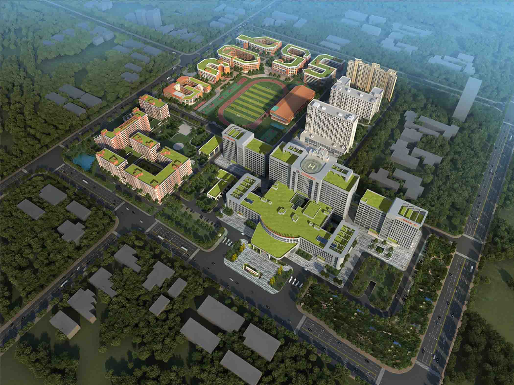 東華松山湖國際醫(yī)院及學(xué)?？傮w規(guī)劃02